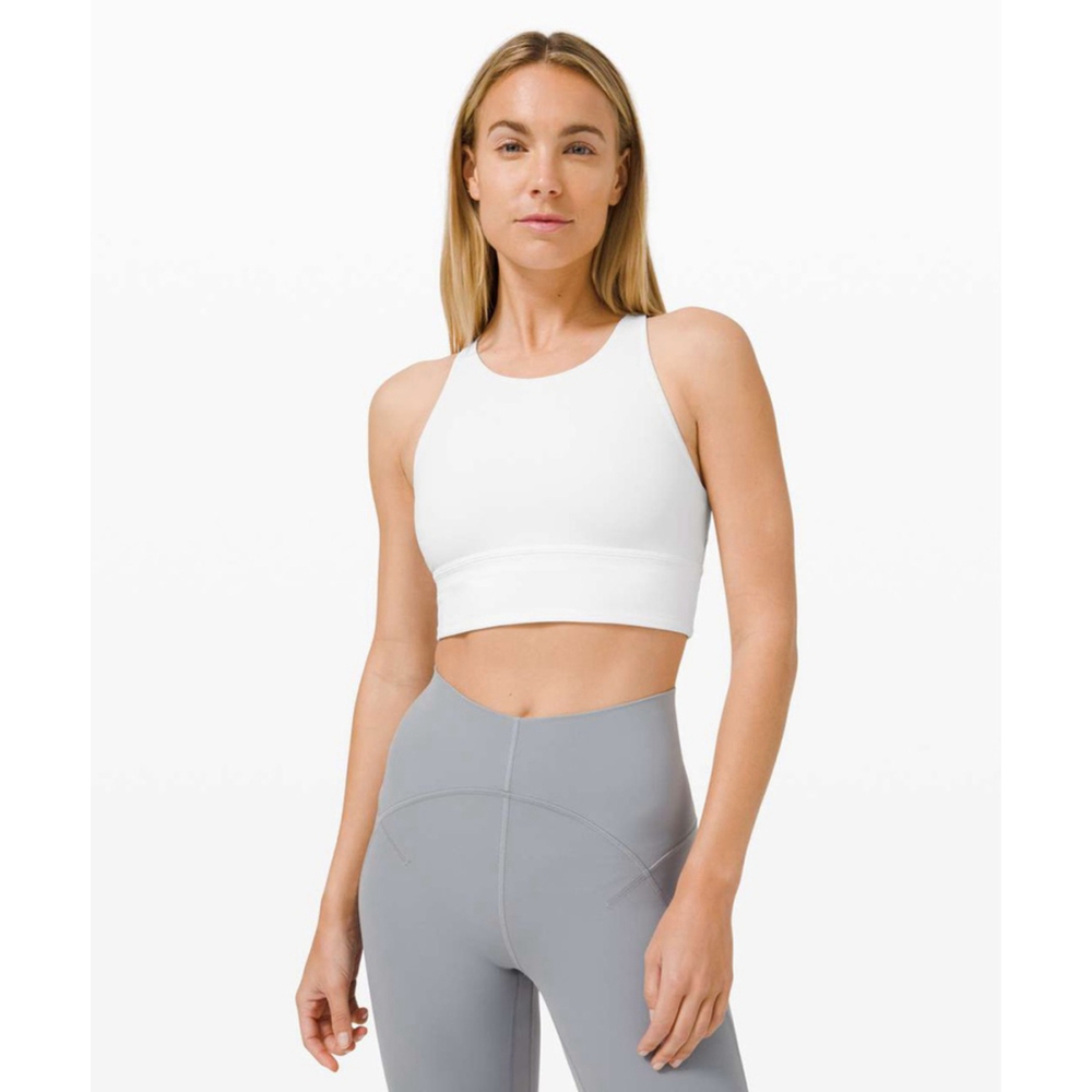 LULULEMON Sports Bra Women Size 6 XS White Free To Be Bra Wild Long Line